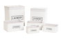 DKD Home Decor Set de 6 Cestas para la Ropa de Bambú y Poliéster Blanco