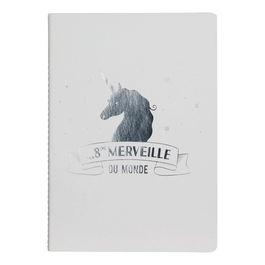 Home Deco Factory Libreta Dina5 Licorne Dorado, Plateado 15x21cm 40 Páginas