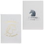 Home Deco Factory Libreta DinA5 Unicornio Licorne 40 Hojas Modelo Surtido Dorado o Plateado