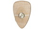 DKD Home Decor Lámpara de Aplique Hierro y Lino Orgánico