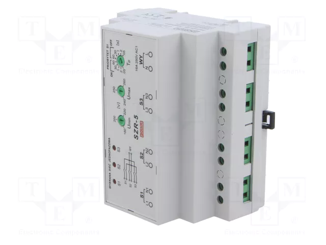 POLLIN SZR-5 Relé de conmutación automática de reserva para fallo de fase POLLIN SZR-5 Relé de conmutación automática de reserva para fallo de fase
