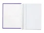 Liderpapel Cuaderno espiral A5 tapa forrada violeta 120h 90gr cuadro 5mm
