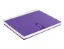 Liderpapel Cuaderno espiral A5 tapa forrada violeta 120h 90gr cuadro 5mm