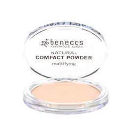 BENECOS Polvos Compactos Porcelain 9Gr. Vegano Ecológicos Acabado Mate Piel Sensible