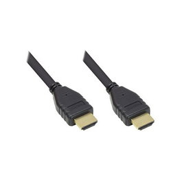 GoodConnections Cable HDMI 2.0b, 18Gbps, 4K UHD a 60Hz, HDR, Longitud 3 Metros, Color Negro, GC-M0139
