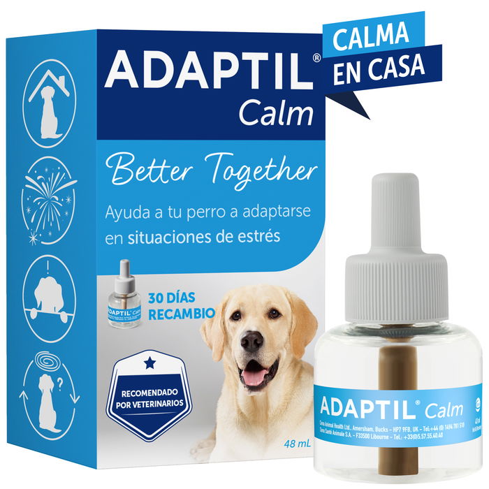 Adaptil Recambio Difusor Feromonas 48 mL 1Mes para Perros - Calma y Confort Adaptil Recambio Difusor Feromonas 48 mL 1Mes para Perros - Calma y Confort