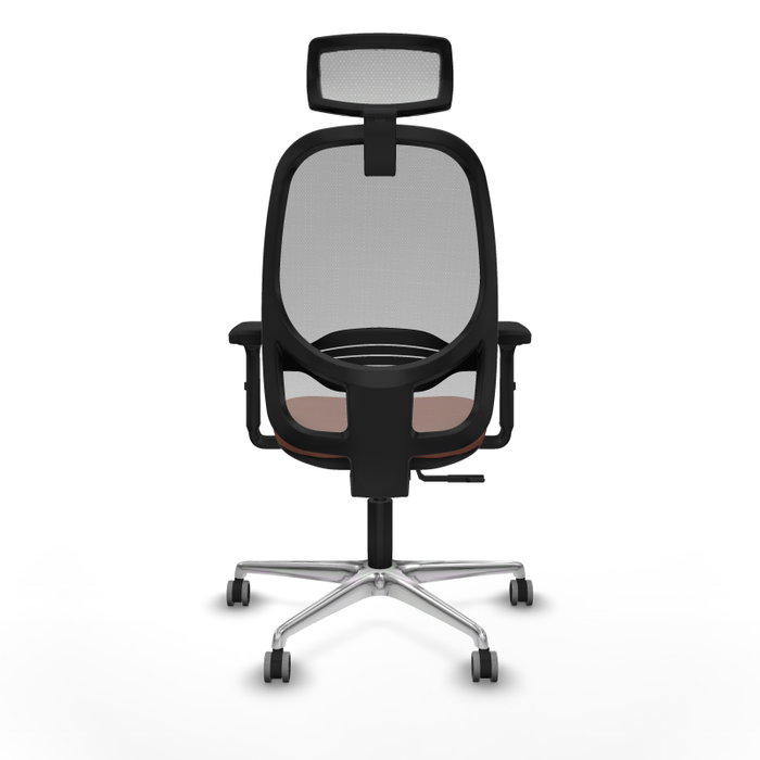 PIQUERAS Y CRESPO Silla de oficina Cilanco con mecanismo Sincro, Tela Marrón y Malla Gris PIQUERAS Y CRESPO Silla de oficina Cilanco con mecanismo Sincro, Tela Marrón y Malla Gris
