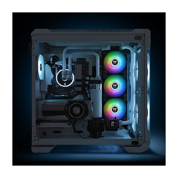 Thermaltake Ventilador Radiador Pure Duo 14 ARGB Sync 140mm Negro Pack 2