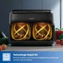 Philips Freidora de Aire XXL NA351/00 - Capacidad 7.1 L, Tanque Doble, 6 Ajustes Preestablecidos, 2450 W