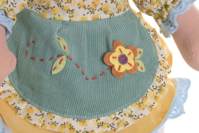 DKD Home Decor Set de Muñecas Surtidas Azul y Amarillo de 35 cm