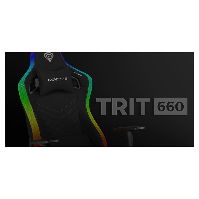GENESIS Trit 660 RGB Silla para videojuegos Negra GENESIS Trit 660 RGB Silla para videojuegos Negra