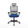 PIQUERAS Y CRESPO Silla de oficina Haches Azul y Gris
