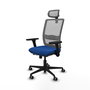 PIQUERAS Y CRESPO Silla de oficina Haches Azul y Gris