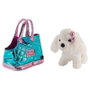 PERLETTI Bolso de mano con peluche perro Didi azul 28cm