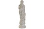 DKD Home Decor Figura de Mujer en Cemento Gris Desgastado