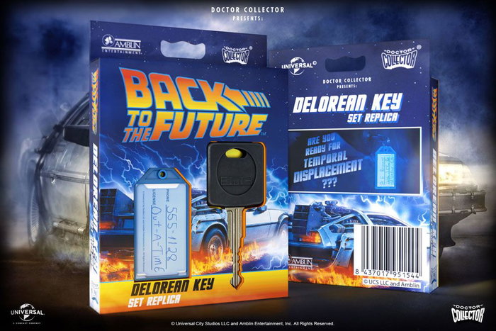 Doctor Collector Delorean Key Set Réplica Back to the Future
