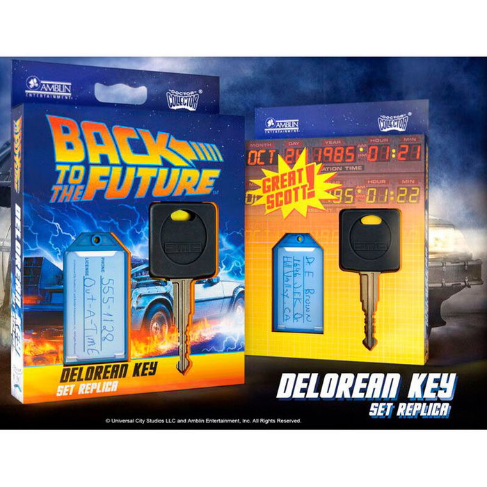 Doctor Collector Delorean Key Set Réplica Back to the Future