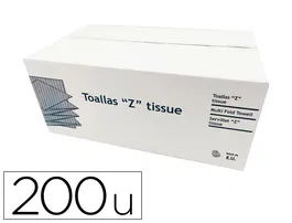 Dahi Toalla Secamanos Papel Z Ecopasta 2 Capas Caja 20 Paquetes 200 Unidades