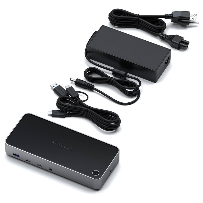 Satechi Triple 4K Display Docking Station, Space Grau, ST-D4KTM-EU Satechi Triple 4K Display Docking Station, Space Grau, ST-D4KTM-EU