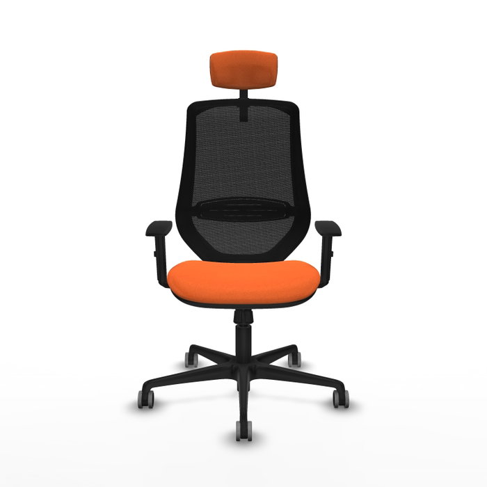 PIQUERAS Y CRESPO Silla de oficina Mardos con mecanismo Sincro, Naranja y Negro PIQUERAS Y CRESPO Silla de oficina Mardos con mecanismo Sincro, Naranja y Negro