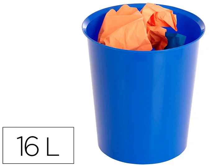 Archivo 2000 Papelera Ecogreen Azul 18 Litros