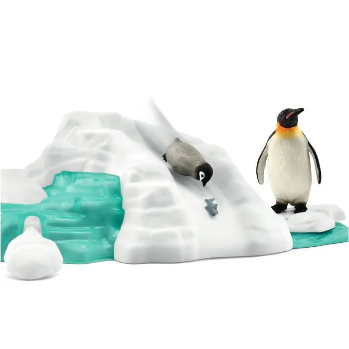 Schleich 42661 Familia de pingüinos en el témpano de hielo Wild Life