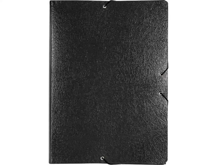 Liderpapel Carpeta proyectos folio lomo 90mm carton gofrado negra