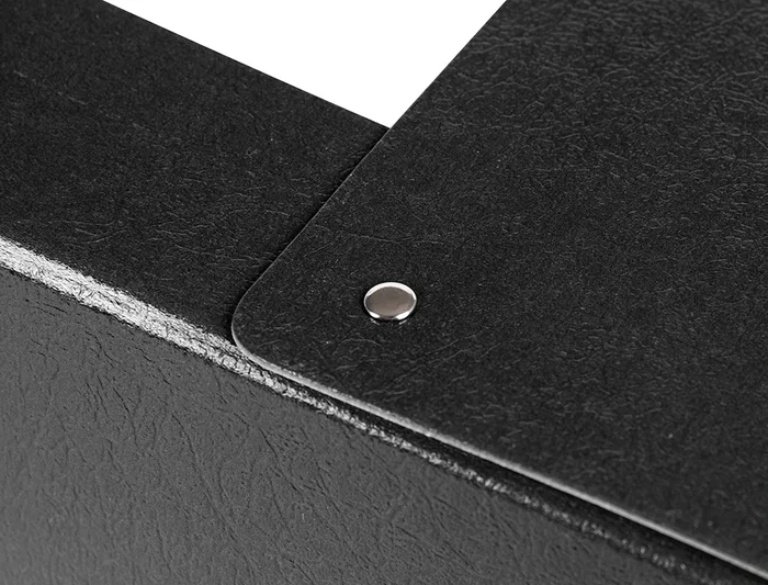 Liderpapel Carpeta proyectos folio lomo 90mm cartón gofrado negra