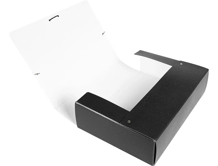 Liderpapel Carpeta proyectos folio lomo 90mm cartón gofrado negra