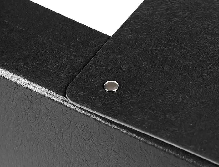 Liderpapel Carpeta proyectos folio lomo 90mm carton gofrado negra