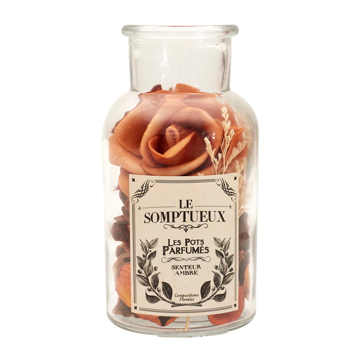 Home Deco Factory Frasco Popurrí Perfumado Colección Natural Vidrio/Cristal Máquina