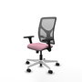 PIQUERAS Y CRESPO Silla de oficina Motilla con mecanismo Sincro, Rosa y Gris
