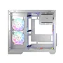 Modecom Volcano Panorama Apex ARGB 7F Midi Tower Blanca con Ventiladores ARGB y Panel USB-C