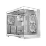 Modecom Volcano Panorama Apex ARGB 7F Midi Tower Blanca con Ventiladores ARGB y Panel USB-C