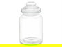 Vivalto Set 4 Tarros Tapa Vidrio Transparente 900ml 46x20x11.5cm (Set de 8)