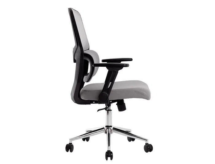 Q-connect Silla de Oficina Lucca Malla Base Metálica Premium Color Negro Gris