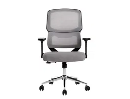 Q-connect Silla de Oficina Lucca Malla Base Metálica Premium Color Negro Gris