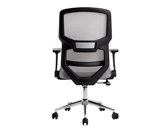Q-connect Silla de Oficina Lucca Malla Base Metálica Premium Color Negro Gris