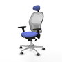 PIQUERAS Y CRESPO Silla de oficina Jorquera Azul claro y Blanco