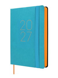 Finocam Agenda Anual 2027 Flexi Lisa Tapa Flexible Azul