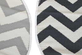 DKD Home Decor Alfombra Gris Claro Gris Oscuro 150 x 150 cm (6 Unidades)