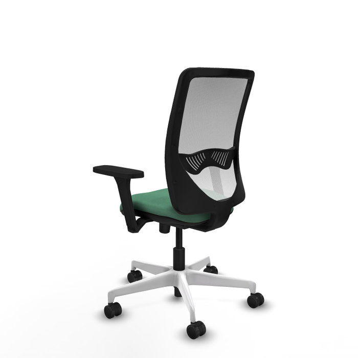 PIQUERAS Y CRESPO Silla de oficina Zulema Verde esmeralda y Blanco PIQUERAS Y CRESPO Silla de oficina Zulema Verde esmeralda y Blanco