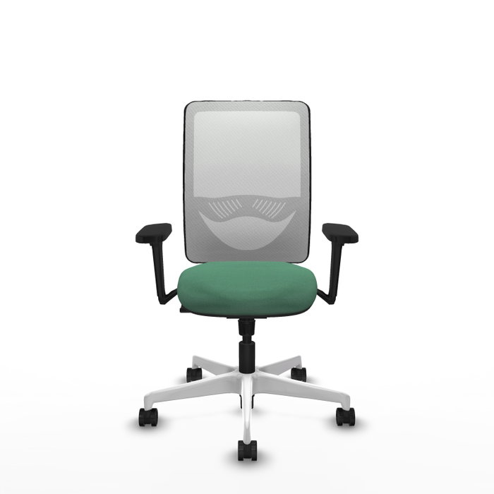PIQUERAS Y CRESPO Silla de oficina Zulema Verde esmeralda y Blanco PIQUERAS Y CRESPO Silla de oficina Zulema Verde esmeralda y Blanco