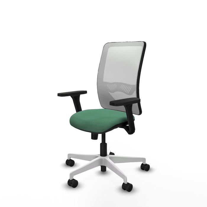PIQUERAS Y CRESPO Silla de oficina Zulema Verde esmeralda y Blanco PIQUERAS Y CRESPO Silla de oficina Zulema Verde esmeralda y Blanco