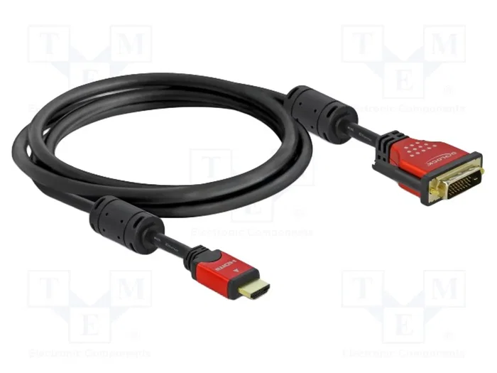 DeLOCK Cable HDMI a DVI 1,8m Macho/Macho de oro DeLOCK Cable HDMI a DVI 1,8m Macho/Macho de oro