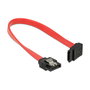 DeLOCK Cable SATA III de 0,2 m angulado hacia arriba, Rojo