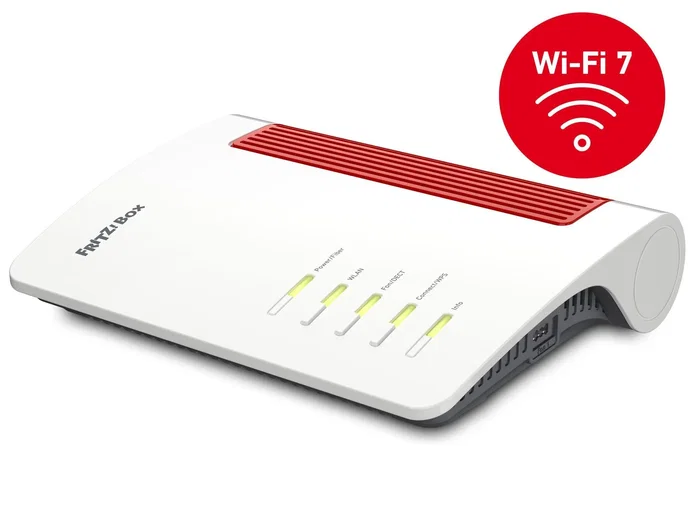 Fritz! 5690 Router Wi-Fi 7 (802.11be) Doble Banda 5760 Mbps con 2.5 Gigabit Ethernet, 4 Puertos LAN, WAN DSL/Ethernet, USB, Rojo y Blanco Fritz! 5690 Router Wi-Fi 7 (802.11be) Doble Banda 5760 Mbps con 2.5 Gigabit Ethernet, 4 Puertos LAN, WAN DSL/Ethernet, USB, Rojo y Blanco