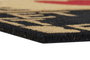 DKD Home Decor Felpudo Basicos Negro Marron Fibra coco Goma 40 x 1.5 x 60 cm Let it be (2 Unidades)