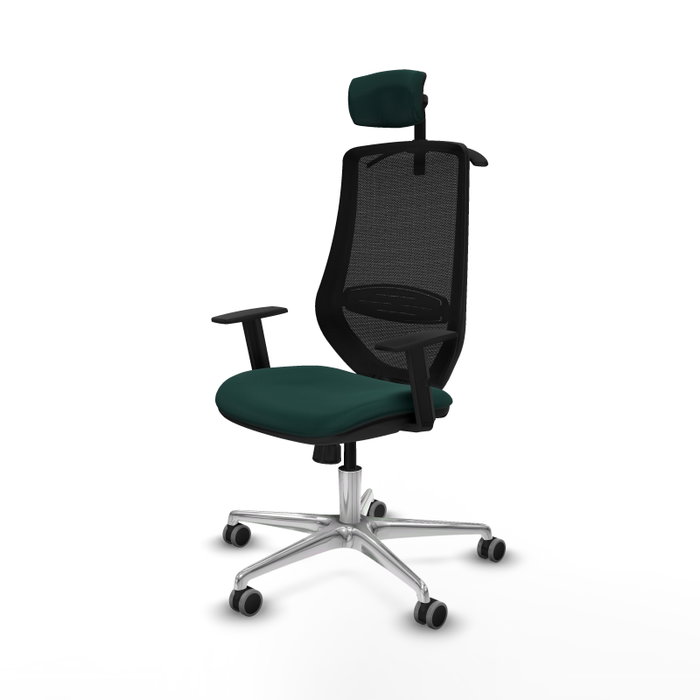PIQUERAS Y CRESPO Silla de oficina Mardos con mecanismo Sincro, Verde botella y Negro PIQUERAS Y CRESPO Silla de oficina Mardos con mecanismo Sincro, Verde botella y Negro