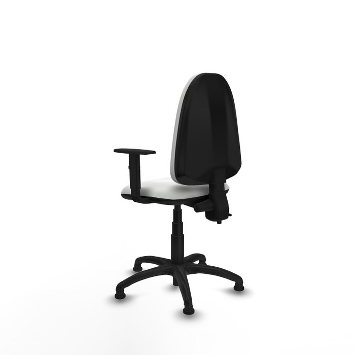 PIQUERAS Y CRESPO Silla de oficina Aýna Blanca con Brazos 1D